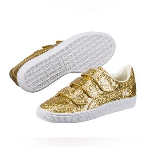 Puma Gold Glitter shoes